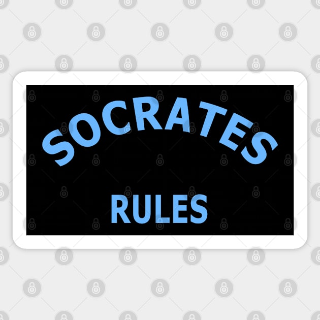 Socrates Rules Sticker by Lyvershop